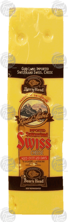 Boar's Head Gold Label swiss cheese, imported from Switzerland 0.5 pound