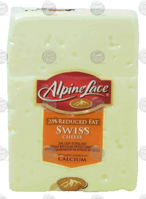 Alpine Lace(R) swiss cheese, 25% reduced fat 0.5 pound