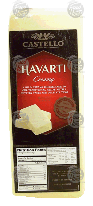 Castello havarti; a mild creamy cheese with a buttery taste and delicate tang 0.5 pound