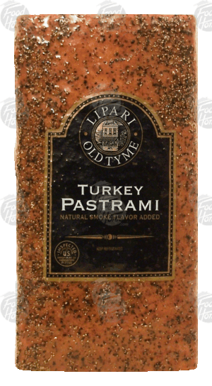 Lipari Old Tyme turkey pastrami, natural smoke flavor added 0.5 pound