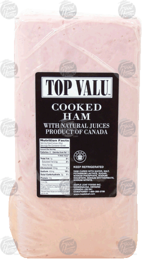 Top Valu cooked ham 0.5 pound