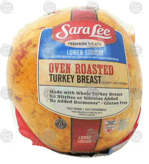 Sara Lee Premium Meats oven roasted turkey breast, lower sodium 0.5 pound