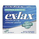 Ex-lax maximum strength stimulant laxative pills 24 count
