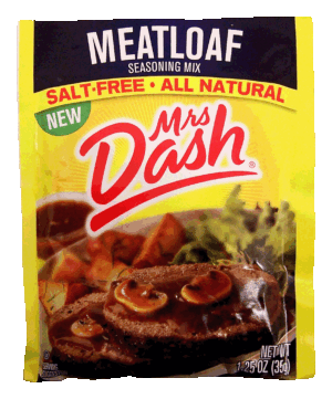 Mrs. Dash meatloaf seasoning mix, salt-free, all natural 1.25 ounce