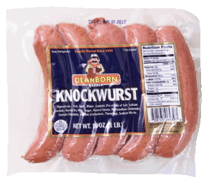 Dearborn knockwurst, 5 ct 16 ounce