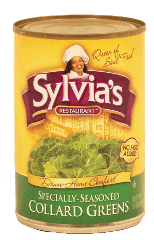 Sylvia's collard greens, specially seasoned 14 ounce
