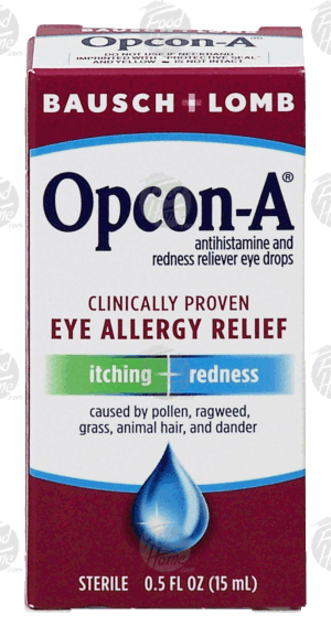 Bausch & Lomb Opcon-A eye allergy relief 0.5 fluid ounce