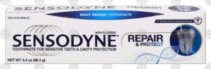 Sensodyne repair & protect, toothpaste with flouride for sensitive teeth & cavity protection 3.4 ounce