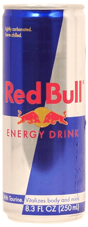 Red Bull sugar free lightly carbonated drink that vitalizes body and mind 8.3 fluid ounce