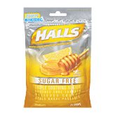 Halls Cough Suppressant honey-lemon sugar free menthol drops 25 count
