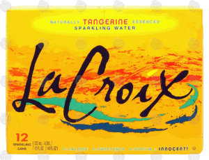 La Croix tangerine essenced sparkling water, 12-fl. oz. cans 12 pack