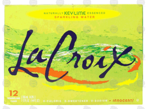 La Croix key lime essenced sparkling water, 12-fl. oz. cans 12 pack