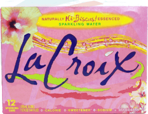 La Croix Hi-Biscus! essenced sparkling water, 12-fluid ounce cans 12 pack