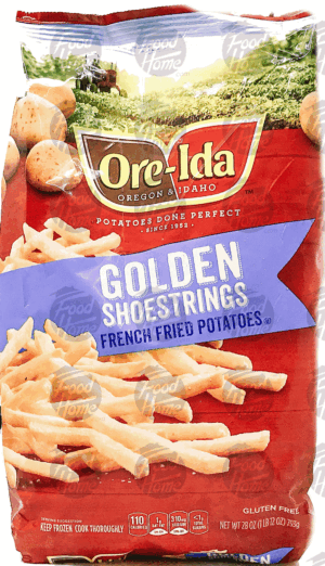 Ore-Ida shoestrings; french fried potatoes 28 ounce