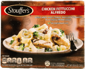 Stouffer's Classics chicken fettuccini alfredo, grilled white meat chicken, broccoli and fettuccini in an alfredo sauce 10.5 ounce