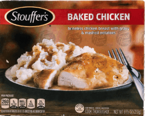 Stouffer's Classics baked chicken breast; boneless chicken breast with gravy & mashed potatoes 8.875 ounce