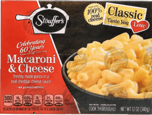 Stouffer's Simple Dishes macaroni & cheese; freshly made pasta in 100% real cheddar cheese sauce 12 ounce