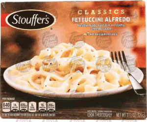 Stouffer's Classics fettuccini alfredo; freshly made pasta in a creamy alfredo sauce 11.5 ounce