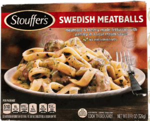 Stouffer's Classics swedish meatballs & freshly made fettuccini with parsley in a sour cream sauce 11.5 ounce