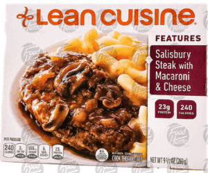 Stouffer's Lean Cuisine comfort; salisbury steak with macaroni & cheese 9.5 ounce