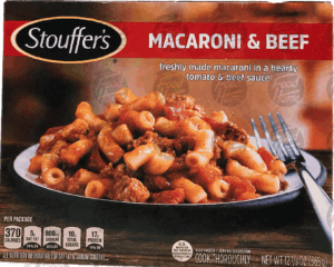 Stouffer's Classics macaroni & beef; freshly made macaroni in a hearty tomato & beef sauce 12.875 ounce