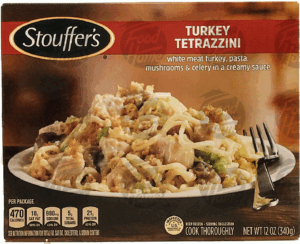 Stouffer's Classics turkey tetrazzini, white meat turkey, pasta, mushrooms & celery in a creamy sauce 12 ounce