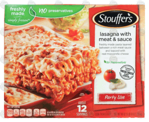 Stouffer's Classic Dinners Party Size lasagna with meat sauce 90 ounce