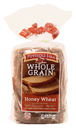 Pepperidge Farm Whole Grain honey wheat sliced bread loaf 24 ounce