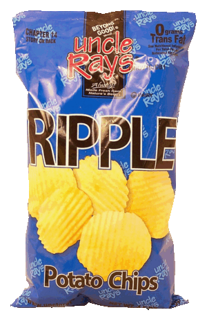 Uncle Ray's Ripple potato chips 4.25 ounce
