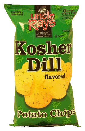 Uncle Ray's kosher dill flavored potato chips 4.25 ounce