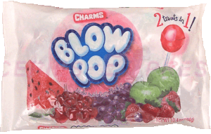 Charms Blow Pop assorted bubble gum filled pops 10.4 ounce