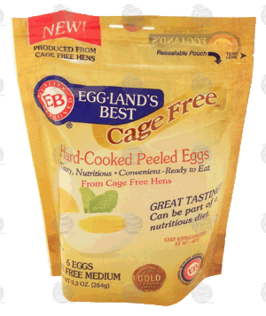 Eggland's Best Cage Free hard-cooked peeled eggs, 6-medium 9.3 ounce