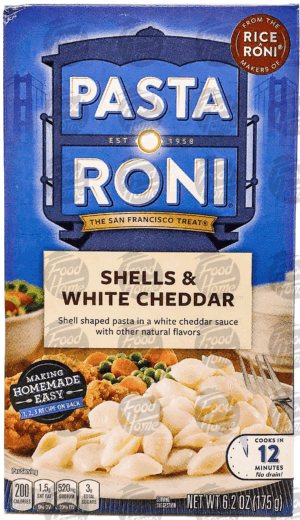 Pasta Roni Shell Shaped Pasta Shells & White Cheddar 6.2 ounce