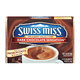 Swiss Miss Indulgent Collection dark chocolate sensation, hot cocoa mix, 8 ct 10 ounce