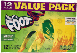 Fruit by the Foot Value Pack berry tie-dye, color by the foot, fruit by the foot roll ups, 12 pk., box 9 ounce