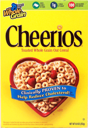 General Mills Cheerios toasted whole grain oat cereal 8.9 ounce