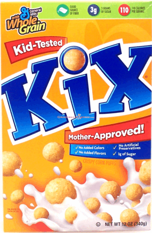 General Mills Kix cripsy corn puffs 12 ounce