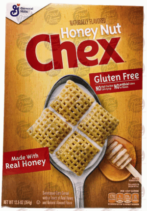 General Mills Chex honey nut sweetened corn cereal 12.5 ounce