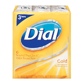Dial Bar Gold antibacterial deodorant soap 3 count