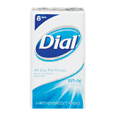 Dial Bar antibacterial deodorant soap, white, 4 oz bars 8 count