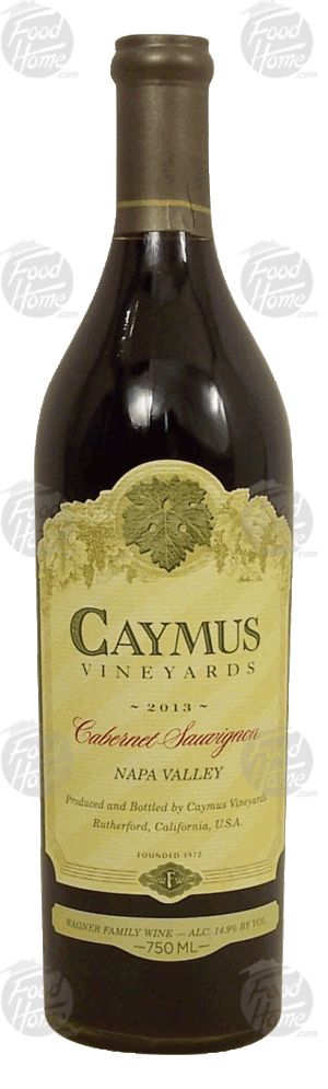 Caymus Vineyards cabernet sauvignon from Napa Valley, 14.9% alc. by vol. 750 milliliter