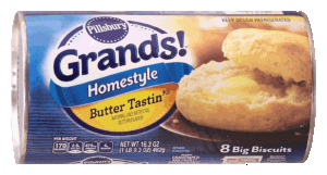 Pillsbury Grands! homestyle butter tastin' 8 big biscuits 16.3 ounce