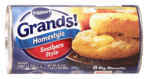 Pillsbury Grands! 8 big homestyle southern style biscuits 16.3 ounce