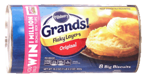 Pillsbury Grands! 8 original big biscuits, flaky layers 16.3 ounce