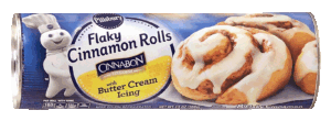 Pillsbury 8 flaky cinnamon rolls made with cinnabon cinnamon, with butter cream icing 13 ounce