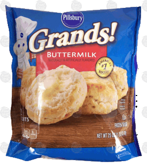 Pillsbury Grands! buttermilk biscuits, 12 biscuits 25 ounce