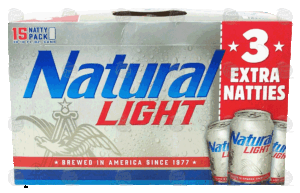 Natural Light light beer, 12-fl. oz. cans 15 pack
