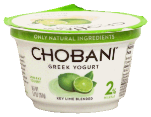 Chobani key-lime blended low-fat greek yogurt 5.3 ounce