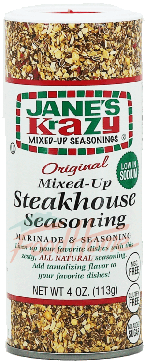 Janes Krazy mixed up; steakhouse seasoning & marinade 4 ounce