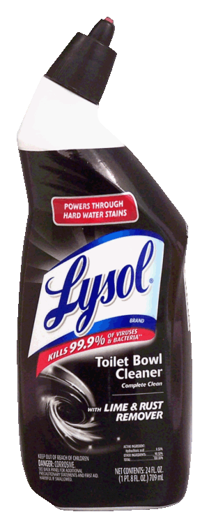 Lysol toilet bowl cleaner with lime & rust remover 24 fluid ounce